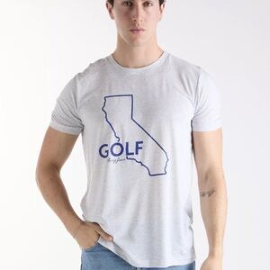 Swing Juice Golf California Gray Tee Shirt Sz Medium Sports Athleisure